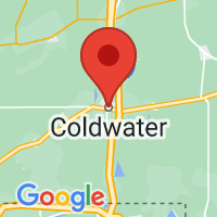 Map of Coldwater, MI